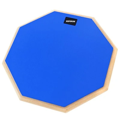 Immagine di keepdrum DP BL12 Drum Practice Pad Blu cuscinetto di esercizio 12&quot;