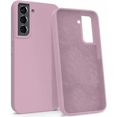 Immagine di MyGadget Custodia per Samsung Galaxy S22 Hardcase con Strato Microfibra &amp; Cover Silicone Resistente Protezione Antigraffio Antiurto Rosa