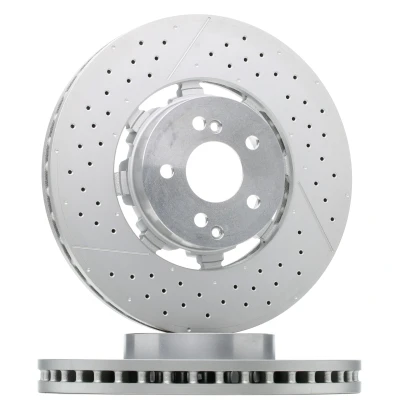 Immagine di BREMBO 09.A945.33 disco freno 360 36 5 a due pezzi, ventilazione interna, intagliato/perforato rivestito ad alto tenore di carbonio