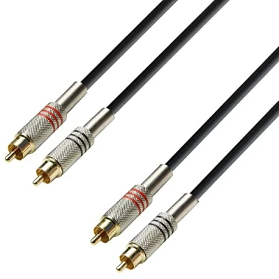 Immagine di Adam Hall Cables 3 STAR TCC 0600 Cavo Audio 2 x RCA maschio a 6 m