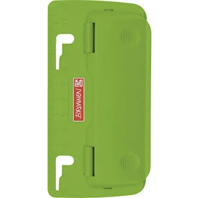 Immagine di Baier &amp; Schneider Colour Code Perforatore tascabile, in plastica, per 2 fogli/spessore: 1 mm, colore: verde