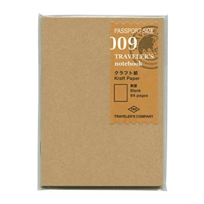 Immagine di Refill 009 Kraft Paper per Traveler&#039;s Notebook Passport Size PP