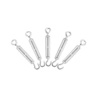 Immagine di QWORK® 5 Pezzi M5 Tenditore (gancio E Occhio), Tenditori In Acciaio Inossidabile 304, Filo