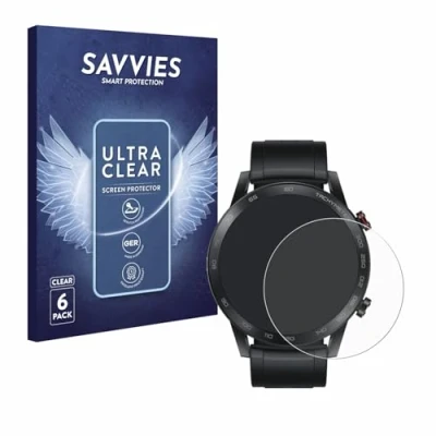 Immagine di savvies (6 Pezzi Pellicola Protettiva per Honor Watch Magic 2 (46 mm) Protezione Schermo Trasparente