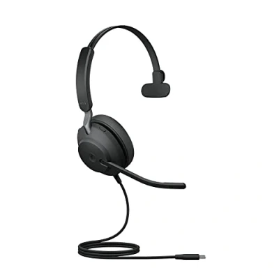 Immagine di Jabra Evolve2 40 PC Headset Noise Cancelling , USB C, Ottimizzato per Microsoft Teams, Mono, Prima edizione