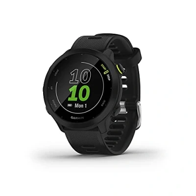 Immagine di Garmin Forerunner 55 (Whitestone), Smartwatch running con GPS, Cardio, Piani di allenamento inclusi, VO2max, Allenamenti personalizzati, Connect IQ, Taglia unica (Ricondizionato)