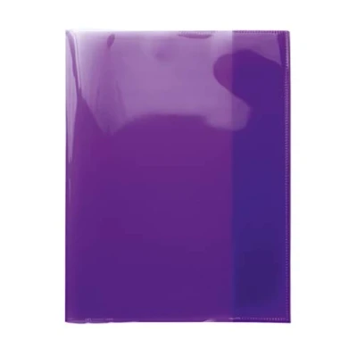 Immagine di HERMA 19628 Copertina per quaderni Quart trasparente, viola, 10 pezzi, in pellicola di polipropilene resistente, lavabile e extra spessa, scolastici, colorati