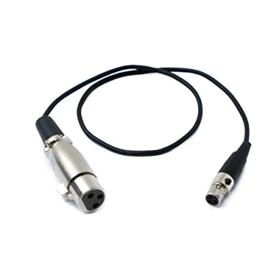 Immagine di System S Cavo audio 50 cm Mini XLR 3 poli femmina a adattatore nero