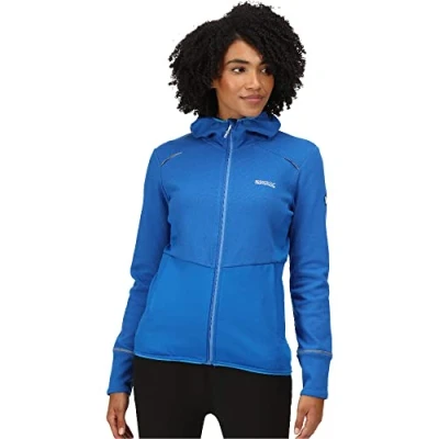 Immagine di Regatta, Highton Pro Fleece Pile da donna elasticizzato, con cappuccio e zip intera, Caratterizzato tessuto Extol Stretch, Adatto per passeggiate ed escursioni,