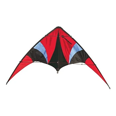 Immagine di Schildkröt Stunt Kite 140, Aquilone Acrobatico a Due Linee, +10 anni, Cavi in ​​Poliestere da 25 kp, 2x30 m su Bobine di Controllo, Scala Beaufort 2 5