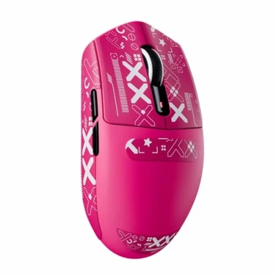 Immagine di ATTACK SHARK G3 Mouse Gaming Wireless, 59g SUPERLIGHT, 25000 DPI, Sensore PixArt PAW3311, 80 Milioni di Click, Bluetooth/2.4G/USB C Cablato, Batteria da 500mAh, per PC/Mac, Rosso Berry