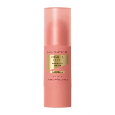 Immagine di Max Factor Miracle Pure Luminous Touch Blush Balm, 30 Blushing Petal, Modulabile, in stick cremoso, Finish luminoso, Formula vegana, 6 g, Bluahing Petal
