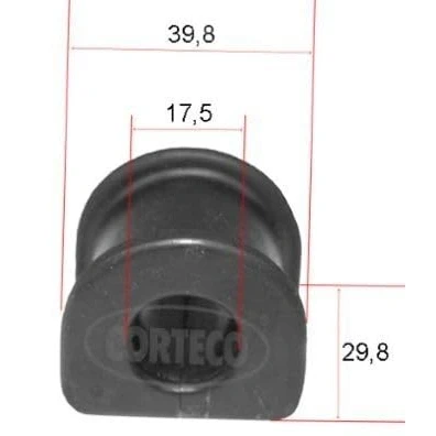 Immagine di CORTECO 49371775 Gommini Barra Stabilizzatrice 17,5 39,8 AUDI: A4 B6 Avant, B7 Sedan, SEAT: Exeo ST