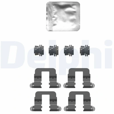 Immagine di DELPHI LX0752 Kit accessori, Pastiglia freno HONDA: HR V II, CIVIC 10