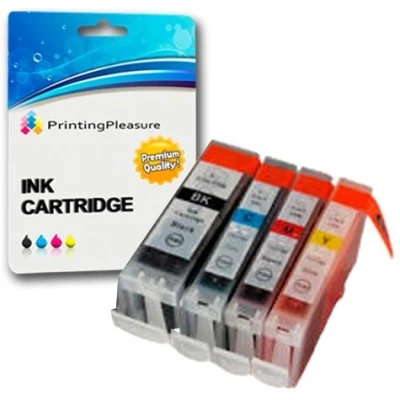 Immagine di 4 Cartucce d&#039;inchiostro compatibili per Canon BJC 3000 6000 6100 6200 6500 I550 I560 iP3000 iP4000 iP5000 MP700 MP730 MP780 S450 S520 S600 S750 BCI 3eBK 6C 6M 6Y
