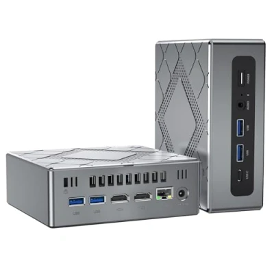 Immagine di NiPoGi Mini PC, Ι𝐧𝐭𝐞𝐥 Core i5 12450H (fino a 4.4GHz) computer 32GB Ram 512GB Rom, piccoli desktop Supporto 4K UHD WiFi6 Tipo C BT5.2