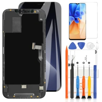 Immagine di LADYSON LCD Schermo per iPhone 12 PRO Max Sostituzione A2342, A2410, A2412, A2411 Display Touch Screen digitalizzatore Kit di Riparazione con Strumenti (6,7&quot;,Nero)