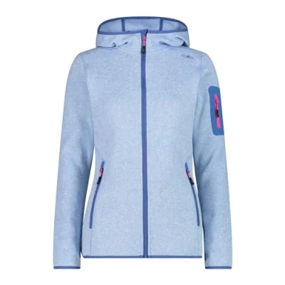 Immagine di CMP Giacca in Knit Tech da Donna con Cappuccio Fisso, Sky Bianco, 52
