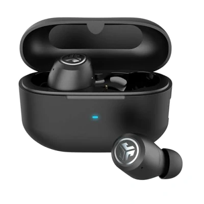 Immagine di JLab JBuds ANC 3 auricolari Bluetooth con cancellazione attiva del rumore, 42 ore di autonomia, cuffie wireless IP55 resistenti al sudore, suono EQ3, in ear microfono e custodia