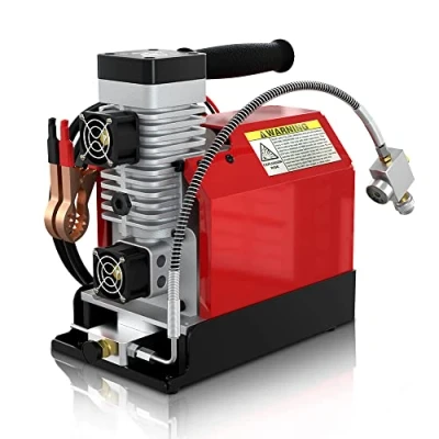 Immagine di GX PUMP CS2 Compressore d&#039;aria PCP portatile, Pompa Aria Alta Pressione 4500Psi / 30Mpa, senza olio, alimentato da auto 12V DC o casa 220V AC con adattatore