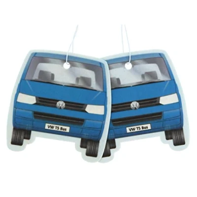 Immagine di BRISA VW Collection Volkswagen Deodorante per Auto Profumatore Fragranza Campervan T5 Bus design (Fresh/Blu/Set di 2)