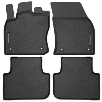 Immagine di WALSER tappetini premium per auto compatibili con VW Tiguan (AD1, AX1) 01/2016 Oggi, in gomma 100% su misura made EU, robusti