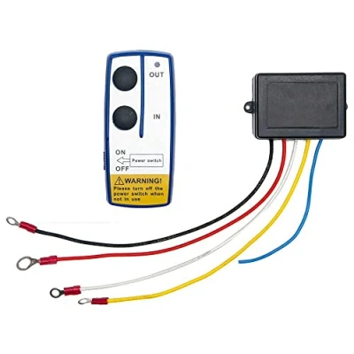 Immagine di MASO, Telecomando per verricello elettrico da 12 V, 2 pezzi, kit universale portatile con interruttore auto e camion