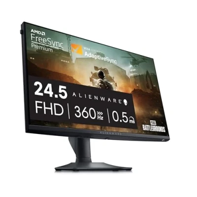 Immagine di Alienware AW2523HF 24.5&quot; Full HD (1920x1080) Monitor Gaming, 360Hz, Fast IPS, 0.5ms, AMD FreeSync Premium, VESA AdaptiveSync, 99% sRGB, HDR 10, DisplayPort, 2x HDMI, 5x USB, 3 Anni di Garanzia