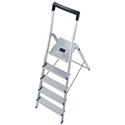 Immagine di Hailo L40 Scaletta di sicurezza per lavori domestici, in alluminio, Grigio, 5_8945 001