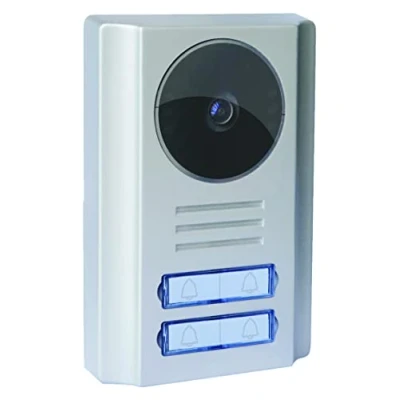 Immagine di SCS Sentinel PMP0014 Platino da strada 4 pulsanti Per videocitofono collettivo a 5 fili piccoli edifici o residenza abitazioni Facciata in alluminio Angolo di visione 110 4B2