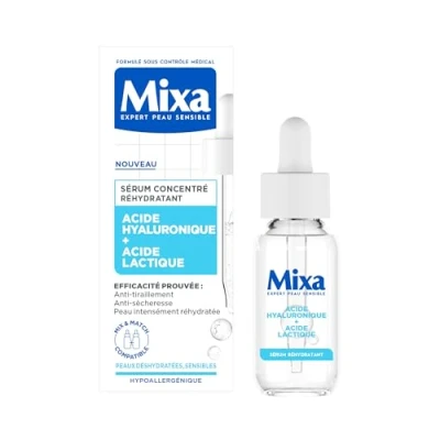 Immagine di Mixa Siero concentrato reidratante Per pelli disidratate e sensibili Arricchito con acido ialuronico lattico 30 ml