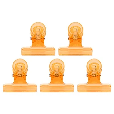 Immagine di Clip di plastica 5pcs C Curve Nail Extension Clips Accessori multifunzione in per unghie artistiche(arancia)