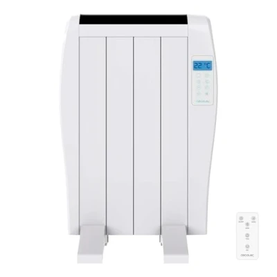 Immagine di Cecotec Radiatore elettrico Energy Saving Ready Warm 800 Thermal 4 elementi, 600 W, parete o piede, 3 modalità, timer, telecomando, display LED, protezione contro il surriscaldamento, ultrasottile