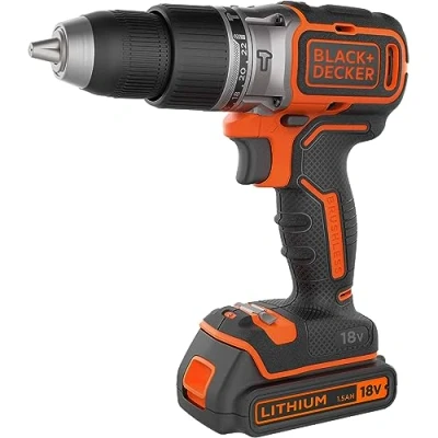 Immagine di BLACK+DECKER Trapano/Avvitatore a percussione 18V Litio in valigetta. BL188K QW
