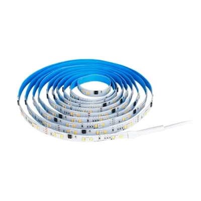 Immagine di EGLO RGBIC striscia LED con effetti luminosi, decorazione per stanze da gaming e feste, telecomando, luminosa, colore luce: bianco caldo RGB, 5 m