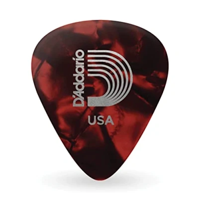 Immagine di D&#039;Addario 1CRP4 25 Confezione da Plettri Medi Planet Waves, in Celluloide, Rosso Perla