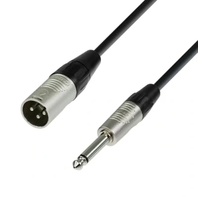 Immagine di Adam Hall Cables 4 STAR MMP 0500 Cavo microfono REAN XLR maschio a jack mono da 6,3 mm 5 m