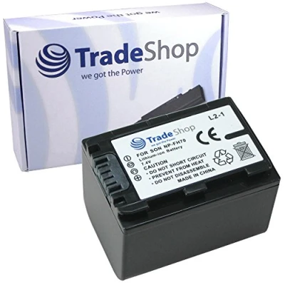Immagine di Batteria agli ioni di litio ad alte prestazioni, 2100 mAh, sostituisce Sony NP FP30 FP50 FP51 FP60 FP61 FP70 FP71 FP90 FP91 FH30 FH40 FH50 FH60