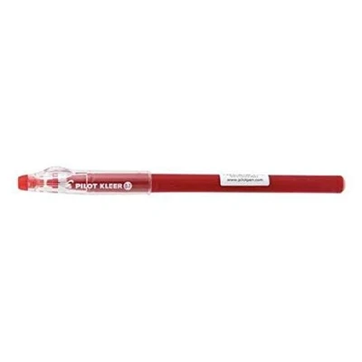 Immagine di Pilot Penne a Sfera con Cappuccio, Serie Kleer, cancellabili, punta fine, Colore: Rosso, Set da 6 Pezzi