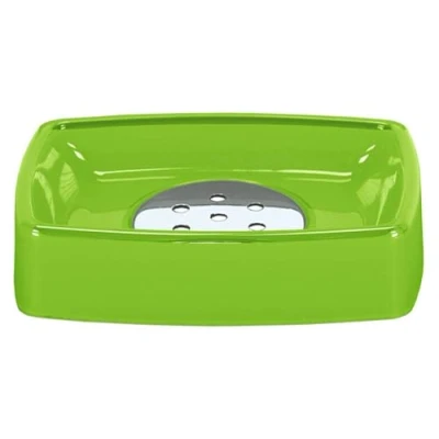 Immagine di Kleine Wolke 5061645853 Porta sapone, modello Easy, in plastica, colore: Verde