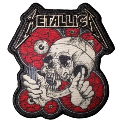 Immagine di Rock Off officially licensed products Metallica The Shortest Straw Rosso Eyes Standard Printed Patch Size Accessory