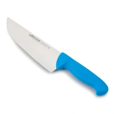 Immagine di Arcos Serie 2900 Coltello Scannare Macellaio Bistecca Lama Acciaio Inossidabile Nitrum 200 mm Manico Polipropilene Colore Blu
