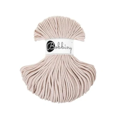 Immagine di Bobbiny Junior filo per macramè, intrecciato, 3 mm, 100 m, color nudo