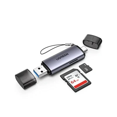 Immagine di UGREEN 2 in 1 Lettore Schede SD TF OTG USB C e 3.0 Card Reader di Memoria 5Gbps Compatible con MacBook Pro 2023 iPad iPhone 16 15 Plus Max Xiaomi Galaxy S24 S23 Tab S8 S7 Huawei P50