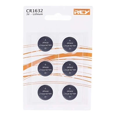 Immagine di Pack 6 Batterias CR1632 3V, Batteria a Bottone al Litio