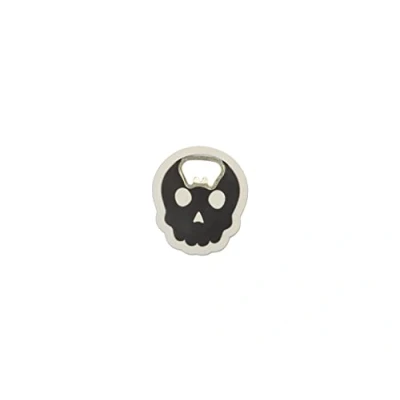 Immagine di FISURA Apribottiglie divertente a forma di teschio. nero per birra. Regalo Realizzato in ABS e metallo. 6 x 7 cm.