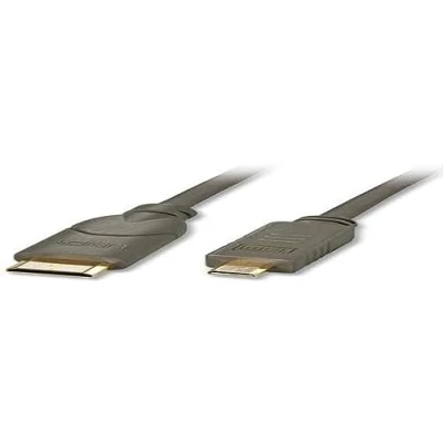 Immagine di LINDY HDMI cavo Spina Mini C, Micro D 0.50 m Grigio Argento 41340 UHD 4K;, OFC, tondo, doppia schermatura, estremamente sottile, contatti