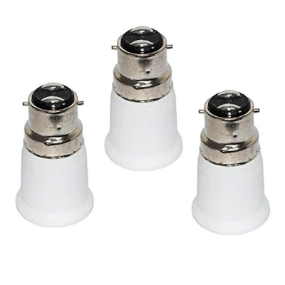 Immagine di Fineled, 3 portalampade da B22 a E27, adattatore convertitore baionetta