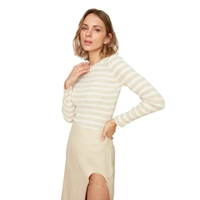 Immagine di Trendyol Maglione a Righe, Pietra, L Donna