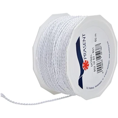 Immagine di Präsent Mosel Cordoncino, 2 mm, 50 m, colore: Bianco
